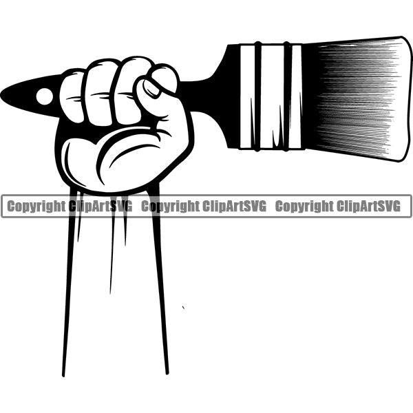 Painting Service Painter Paint Paint Brush ClipArt SVG