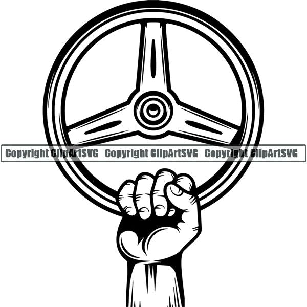 Sports Car Racing Hand ClipArt SVG