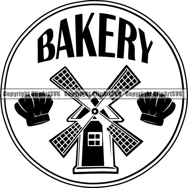 Cooking Baking Chef Cook Bake Baker Logo ClipArt SVG