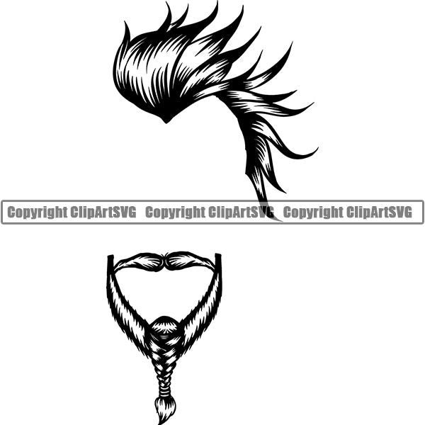 Design Element Human Hair Beard ClipArt SVG