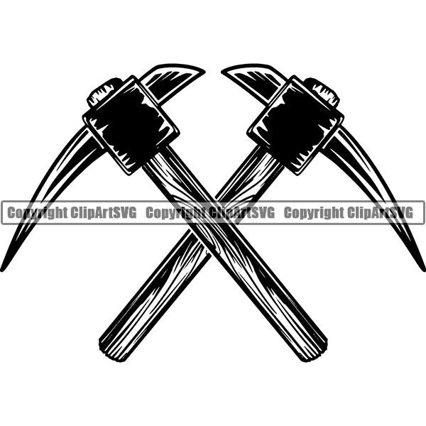 Blacksmith Metalwork Metal Forge Weld Welder Welding Pick Axe ClipArt SVG