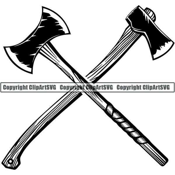 Construction Woodworking Carpenter Lumberjack Logo ClipArt SVG