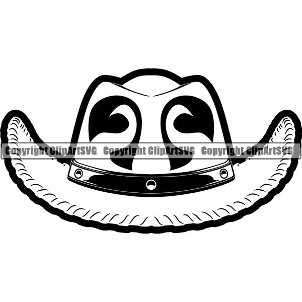 Occupation Cowboy Hat ClipArt SVG