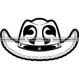 Occupation Cowboy Hat ClipArt SVG