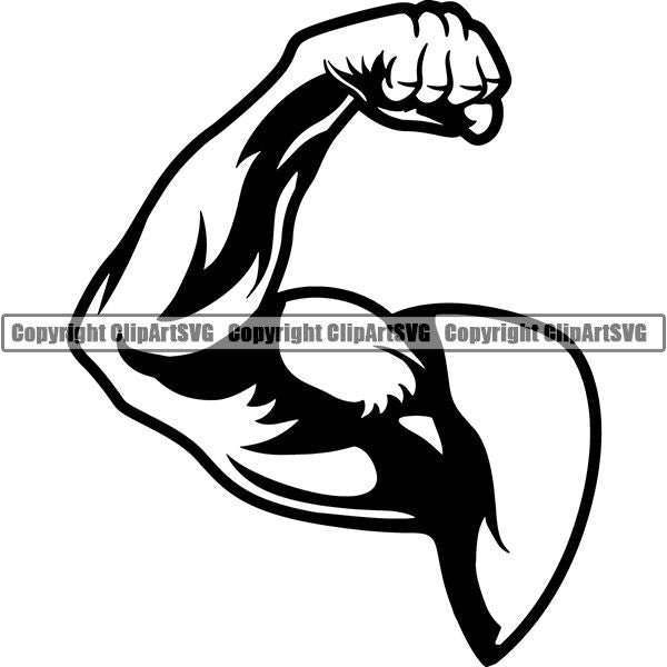 Bodybuilding Fitness – ClipArt SVG