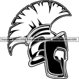 Spartan Warrior Gladiator Mask Helmet ClipArt SVG