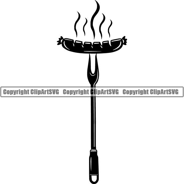 Cooking Baking Baker Chef Cook Food Meat Fish Chicken Pork ClipArt SVG