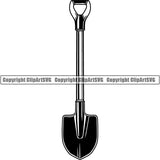 Occupation Gardening Shovel ClipArt SVG