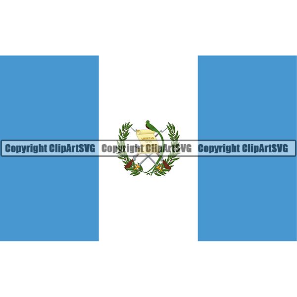 Country Flag Square Guatemala ClipArt SVG
