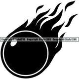 Sports Game Paintball Flame ClipArt SVG