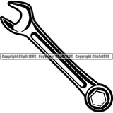 Mechanic Repair Shop Garage Wrench ClipArt SVG