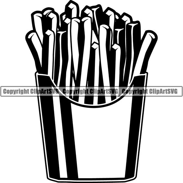 Food French Fries ClipArt SVG