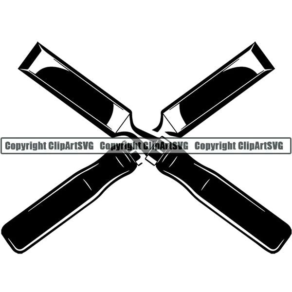 Construction Woodworking Carpenter Lumberjack Logo ClipArt SVG