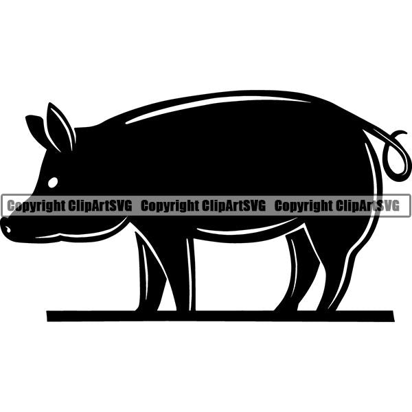 Cooking Baking Baker Chef Cook Food Meat Fish Chicken Pork ClipArt SVG