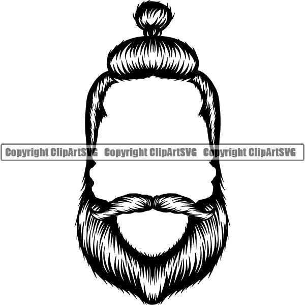 Design Element Human Hair Beard ClipArt SVG