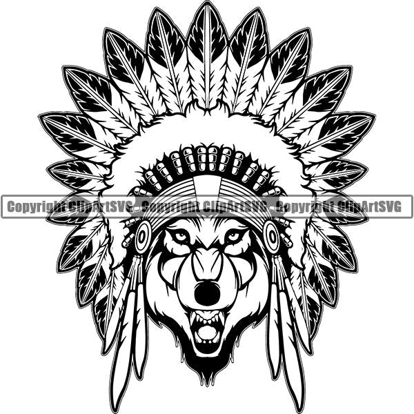 Native American Indian ClipArt SVG