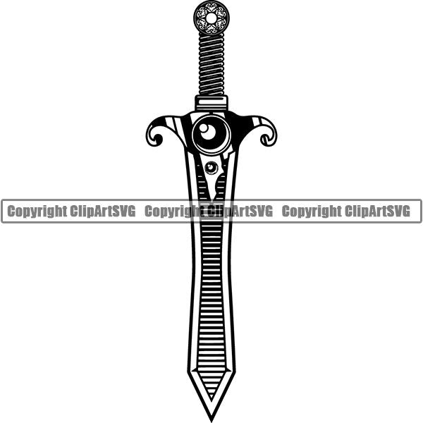 Knight Gladiator Medieval Warrior Warrior Battle Armour ClipArt SVG