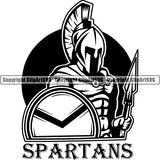 Spartan Warrior Gladiator Mask Logo ClipArt SVG