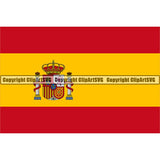 Country Flag Square Spain ClipArt SVG