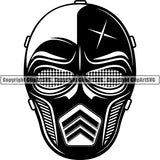 Sports Game Paintball Mask ClipArt SVG