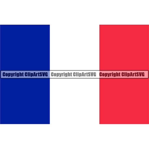 Country Flag Square France ClipArt SVG