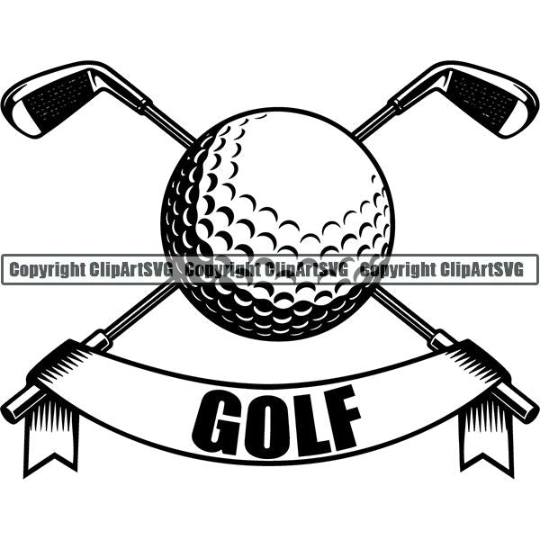 Sports Game Golf ClipArt SVG