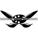 Painting Painter Artist Art Paintbrush Canvas Logo ClipArt SVG