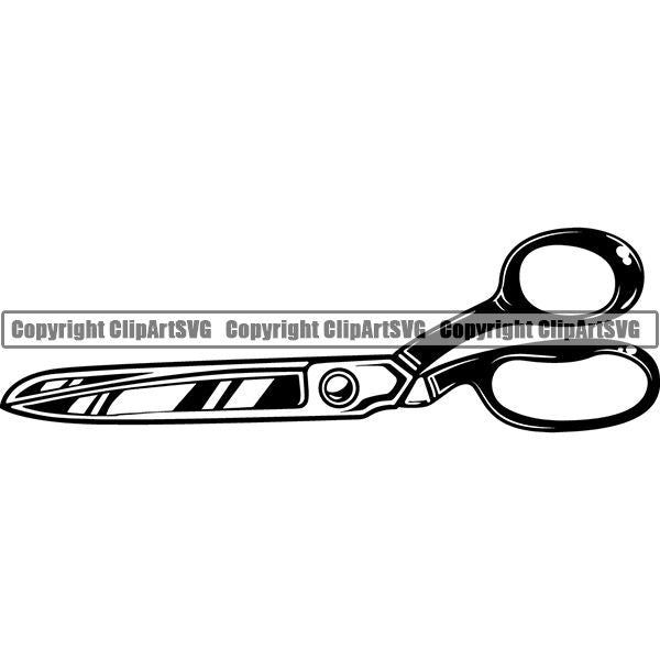 Tailor Seamstress Alterations Scissors ClipArt SVG