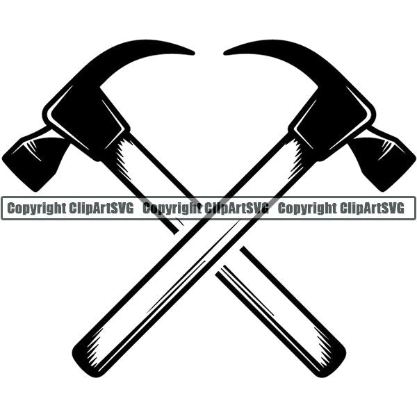 Construction Building Repair Service Logo ClipArt SVG