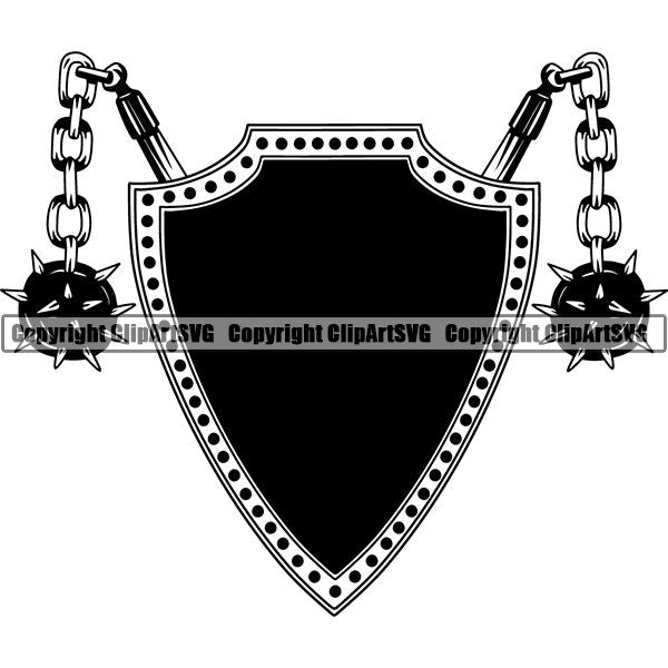 Viking Warrior Logo ClipArt SVG