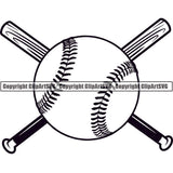Baseball Logo ClipArt SVG