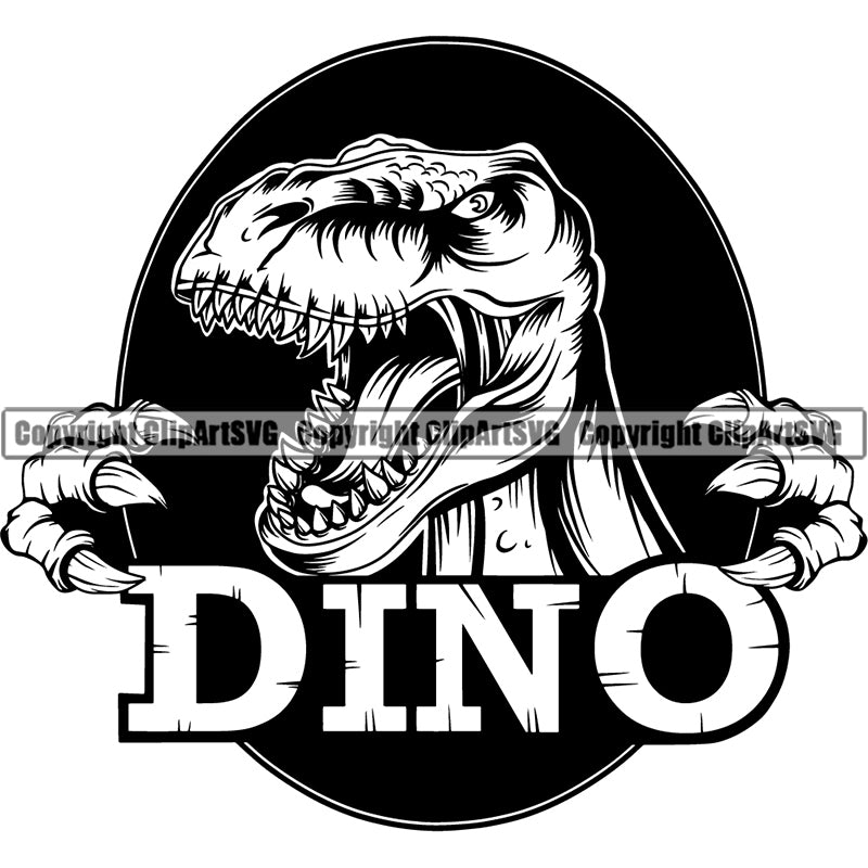 Dinosaur Animal Prehistoric T-Rex Tyrannosaurus Rex ClipArt SVG