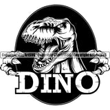 Dinosaur Animal Prehistoric T-Rex Tyrannosaurus Rex ClipArt SVG