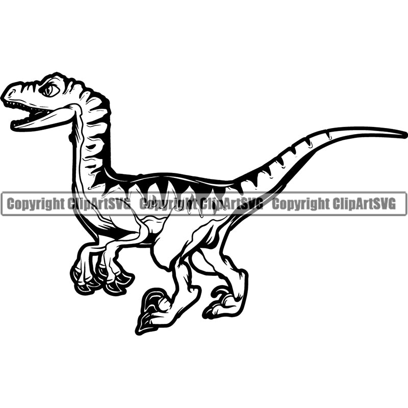 Dinosaur Animal Prehistoric T-Rex Tyrannosaurus Rex School Sports Team Mascot ClipArt SVG