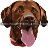 Labrador Retriever Dog Breed Head Color ClipArt SVG