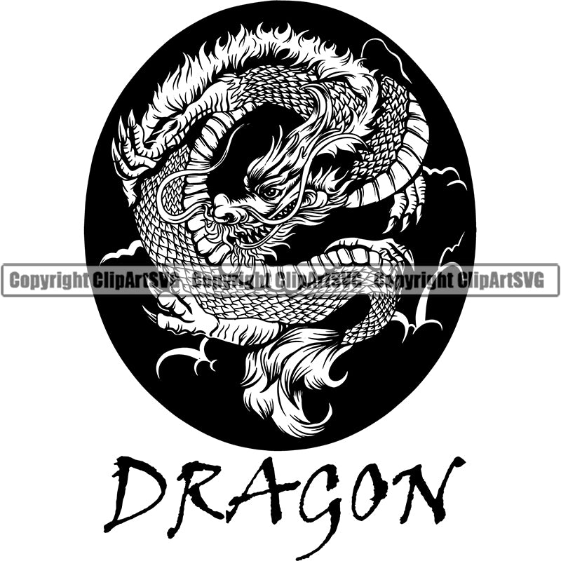 Dragon Mythological Creature Animal ClipArt SVG