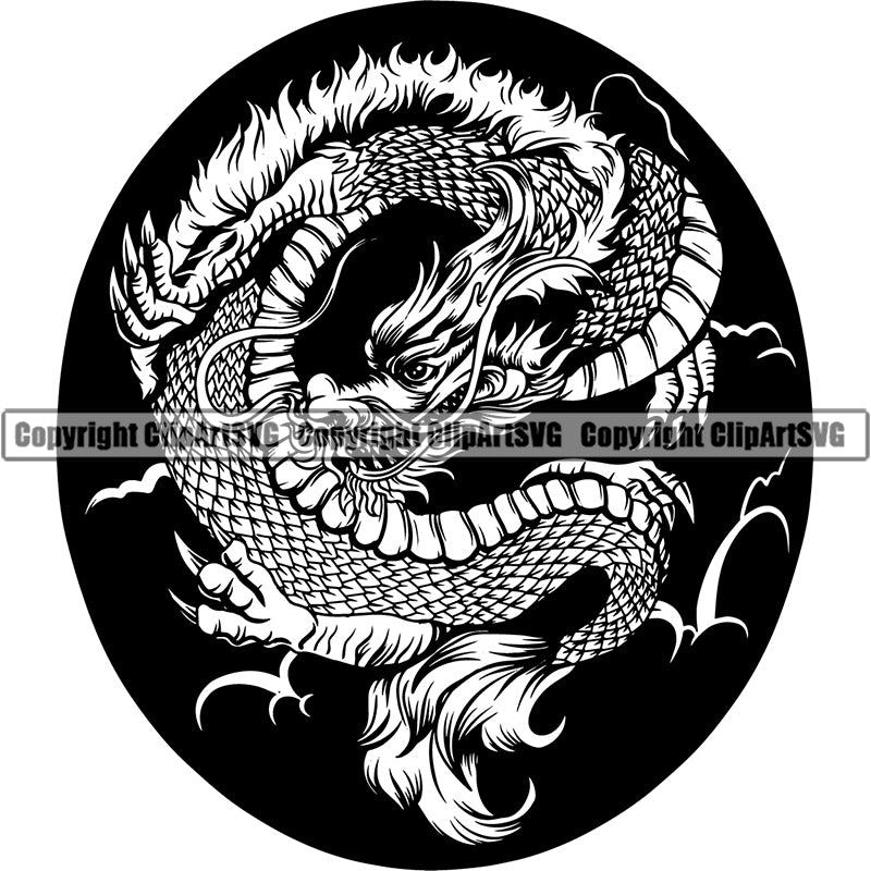 Dragon Mythological Creature Animal ClipArt SVG