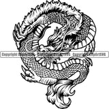 Dragon Mythological Creature Animal ClipArt SVG