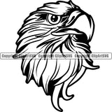 Eagle American Bald Bird Animal ClipArt SVG