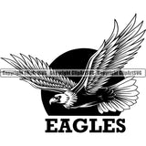 Eagle American Bald Bird Animal ClipArt SVG