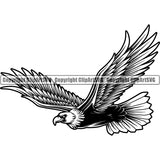 Eagle American Bald Bird Animal ClipArt SVG