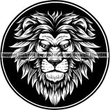 Lion Jungle Big Cat Animal ClipArt SVG
