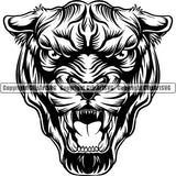 Panther Jungle Big Cat Animal ClipArt SVG