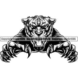 Panther Jungle Big Cat Animal ClipArt SVG