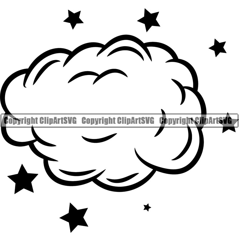 Smoke Clouds – ClipArt SVG