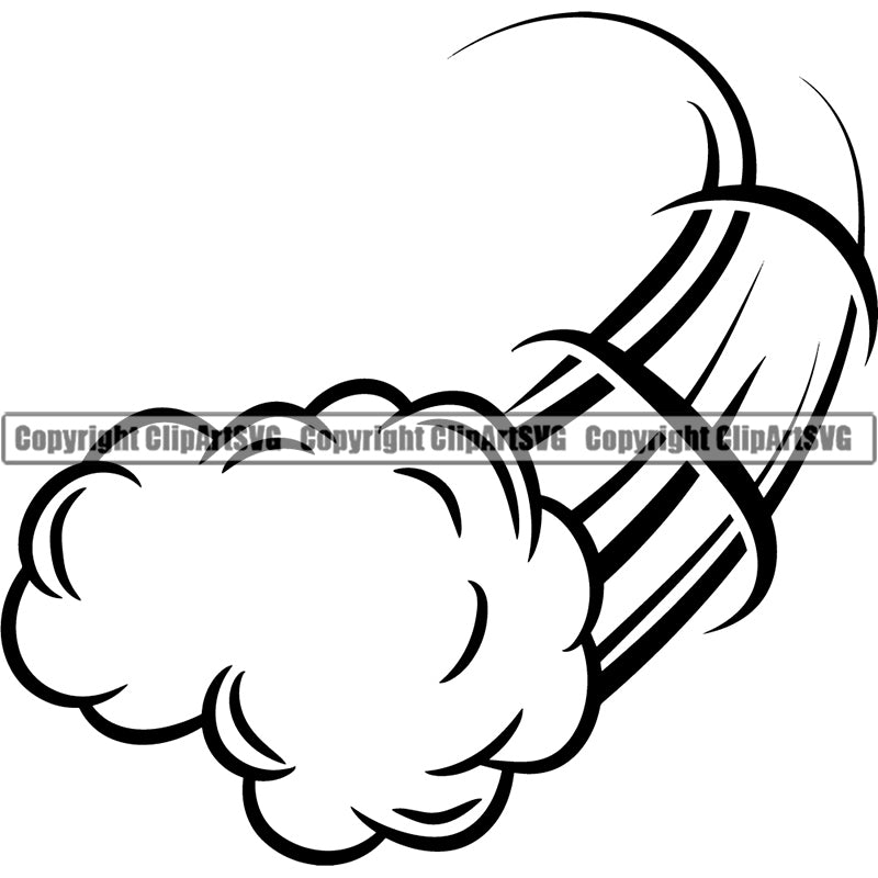 Design Element Callout Smoke Cloud ClipArt SVG