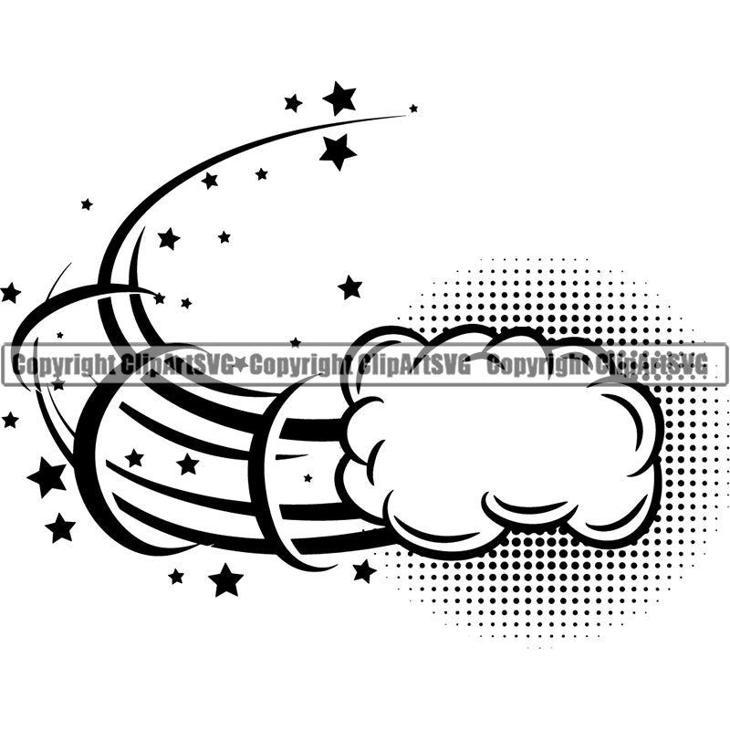 Design Element Callout Smoke Cloud ClipArt SVG
