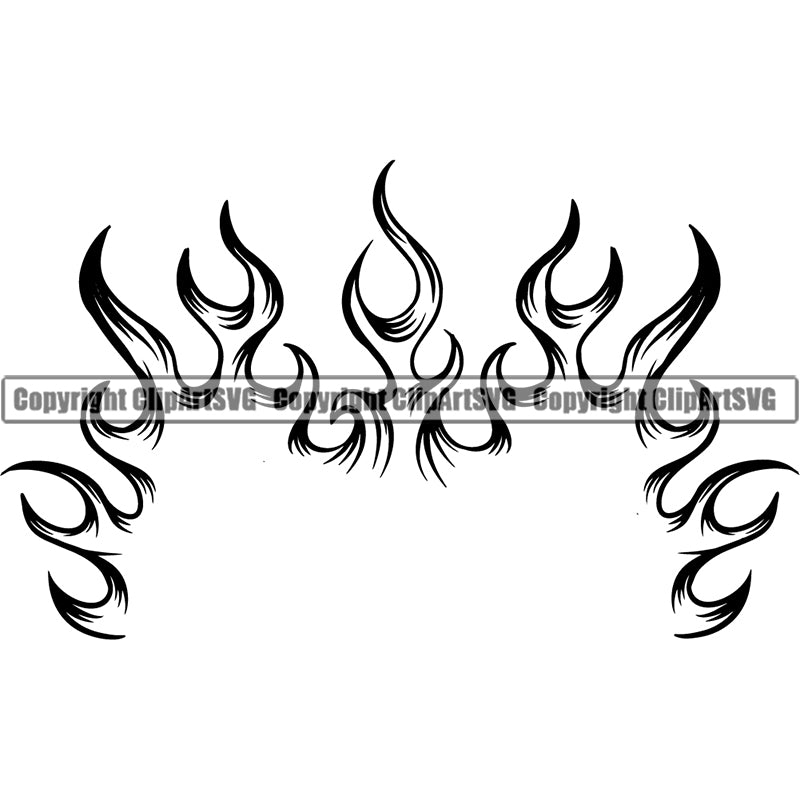 Design Element Fire Flames ClipArt SVG