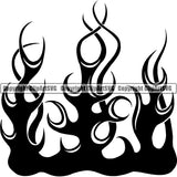 Design Element Fire Flames ClipArt SVG