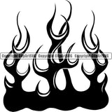 Design Element Fire Flames ClipArt SVG